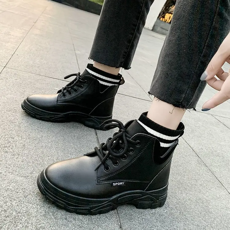 

Martin Boots WOMEN'S Shoes Autumn 2019 New Style Autumn Shoes Autumn & Winter plus Velvet Versatile British Style Autumn Short B