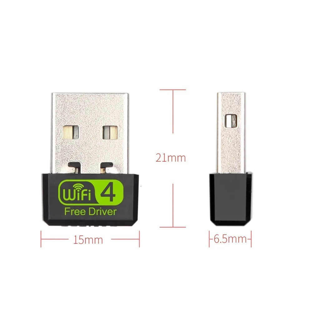 USB WiFi адаптер Сетевая карта Бесплатный драйвер 150 Мбит/с для ПК ключ доступа для локальной сети 2,4G антена Wi приемник Windows XP WIN7 WIN8 WIN10