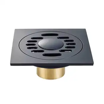 

1 Pc Floor Drain Square Black Floor Strainer Deodorant Floor Drainer for Lavatory Bathroom Toilet