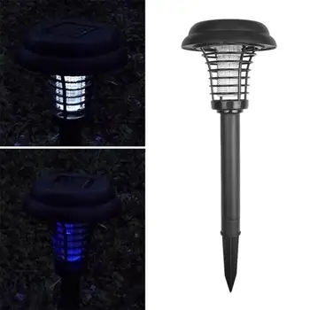 

Outdoor Solar Energy Solar Fence Light Mosquito Lamp Eco Friendly Electronic Illumination Animal Pest Repeller 600MAH ABS Black