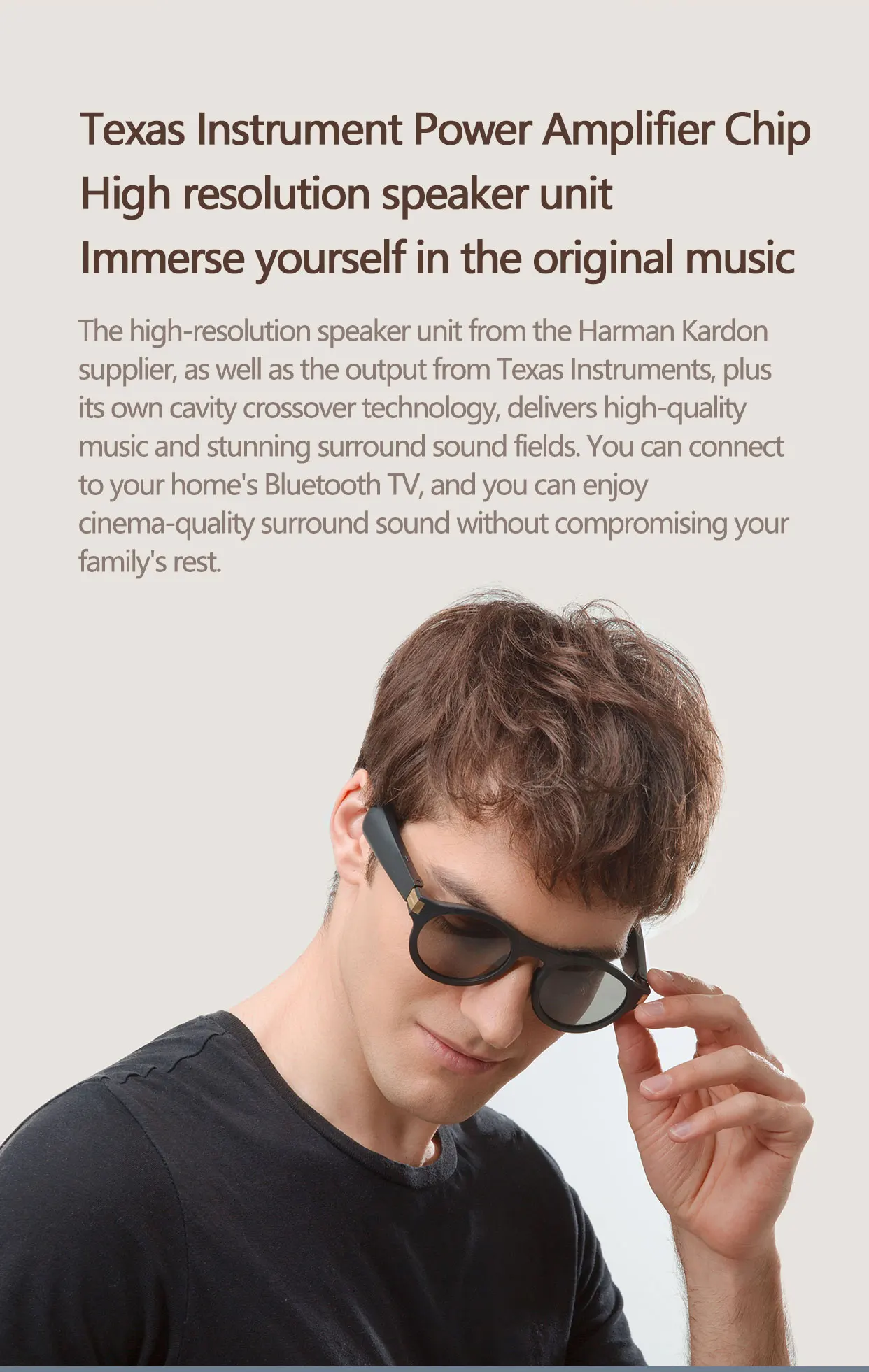 Интеллектуальные солнцезащитные очки поляризованные легкие водонепроницаемые очки с наушниками Bluetooth 5,0 костная проводимость наушники защита вашего барабана