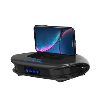 

Twin Turbo Negative Ion LED Light Solar Power Car Air Purifier With Phone Holder Multifunctional Fresh Low Noise Electronics