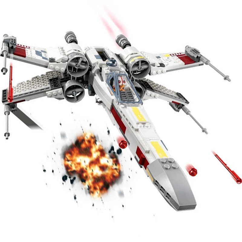 

HOT Star Wars plan Solo Red Five X-wing fighter attack Rebel Phasma STARWARS Building Blocks Sets Bricks Classic Model Kids Kits