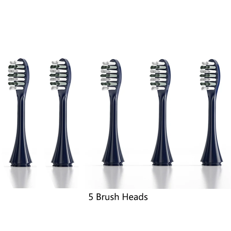 5 Heads IPX7 Водонепроницаемая электрическая зубная щетка с USB перезаряжаемой щеткой с умным таймером 4 дополнительных режима отбеливающая зубная щетка es для взрослых - Цвет: 5 Heads