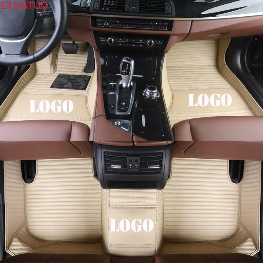 ETOATUO Пользовательский логотип автомобильные коврики для Mercedes Benz все модели A160 180 B200 c200 c300 E класс GLA GLE S500 GLK аксессуары автомобиля