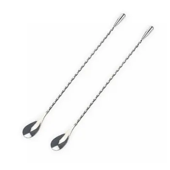 

Long Spiral Stainless Steel Bar Stirring Spoon Mixing Spoon Bar Party Hotel Bartending Cocktail Mixing Spoon Bar