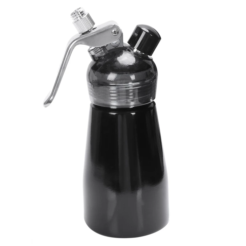 

250Ml Aluminum Cream Dispenser, Gourmet Blender, Stainless Steel Decorative Nozzle And Plastic Pastry Tube