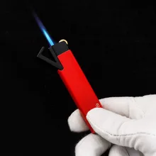 

Metal Gas Flint Lighter Jet Torches Lighters Smoking Accessories Windproof Inflatable Butane Lighter Cigar Cigarettes Lighter