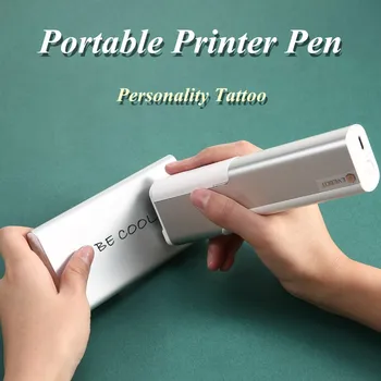 Mini Impresora de inyección de tinta portátil, bolígrafo de impresión de café, pan, galleta, cerveza, pastel, tatuajes, Impresora
