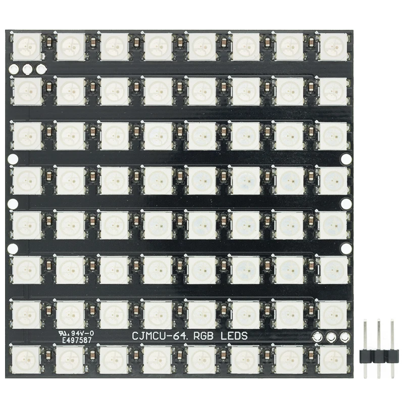Светодиодный Матрица WS2812 5050 RGB 8x8 64 светодиодный|rgb matrix led|matrix ledmatrices |