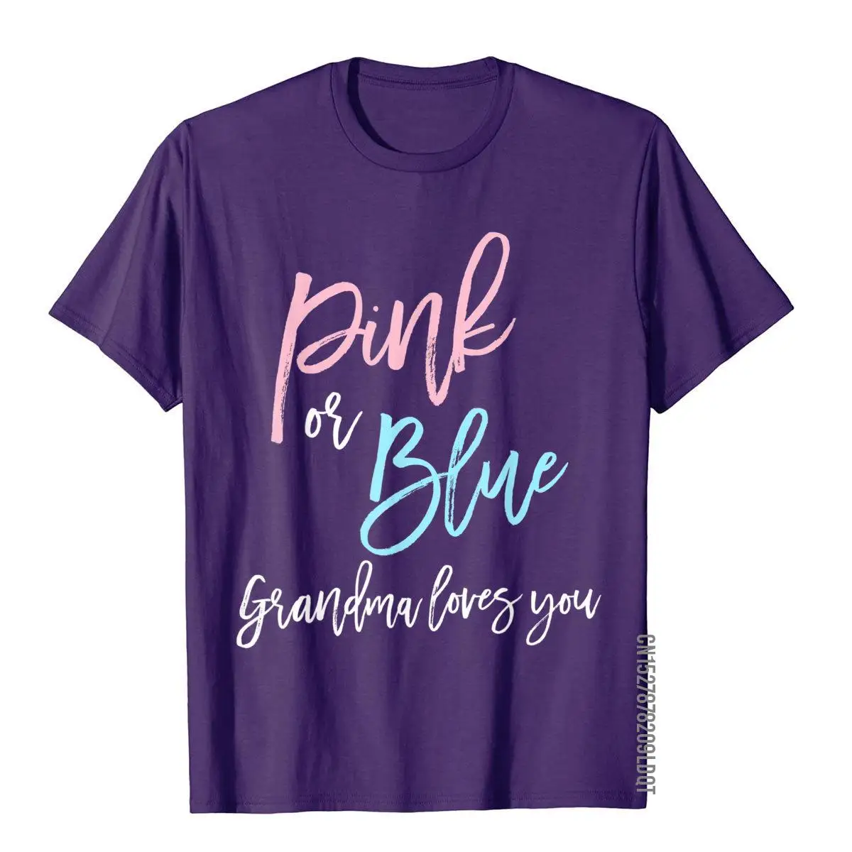 Grandma Pink or Blue Gender Reveal Shirt Baby Shower Gift__B12629purple