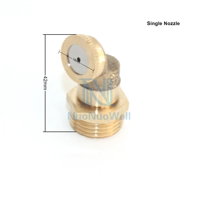 NuoNuoWell сельскохозяйственная Распылительная насадка 1/2 ''орошение газона спринклер из латуни 4 типа охлаждения и удаления пыли опрыскиватель 5шт-упаковка