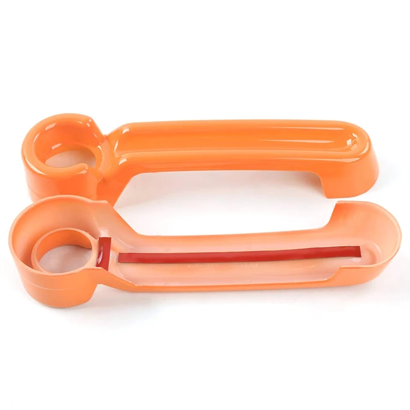 Door Handle Cover Trim& Door Handle Bowl Kits Car Exterior Accessories for 2008- Jeep Wrangler JK 2 Door(Orange