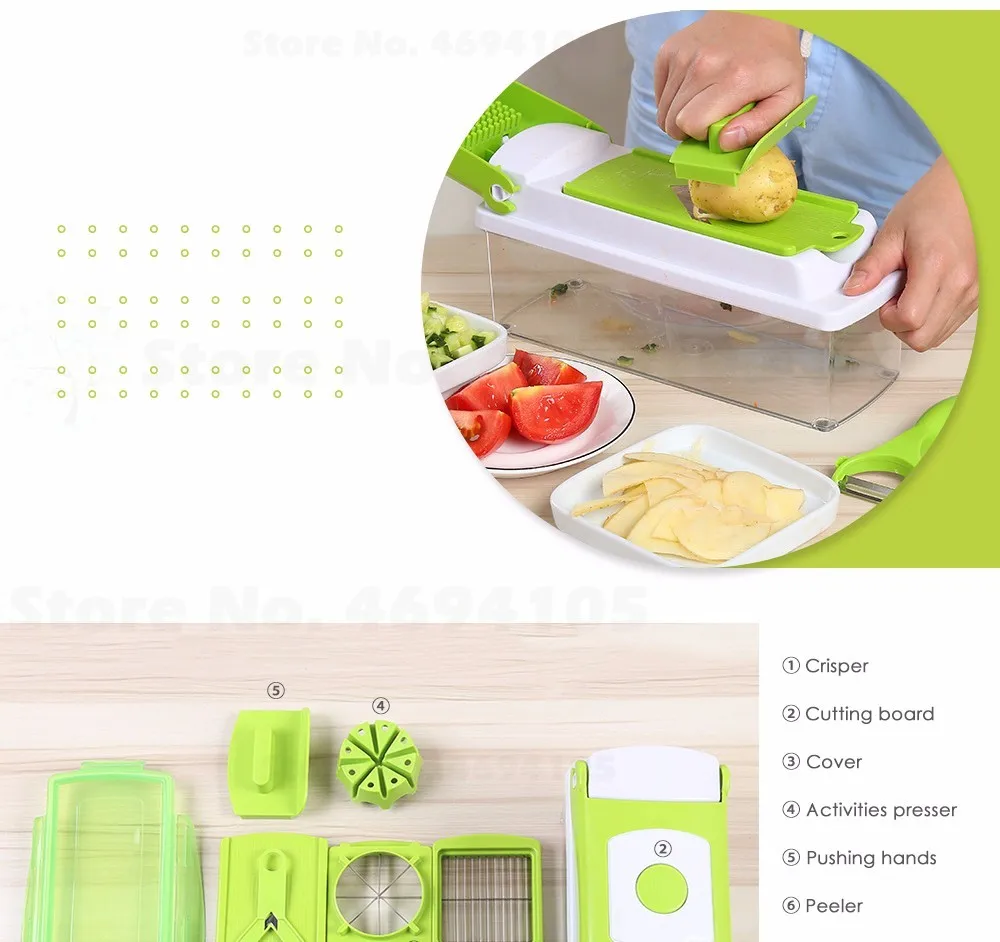 Multifunctional 12pcs Food Slicer for Kitchen