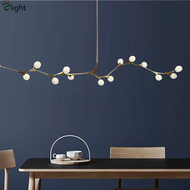Современная вилла Led G9 Led Chadelier Rod подвесная люстра со светодиодным освещением Lustre Luminarias столовая вращающаяся люстра Lamparas