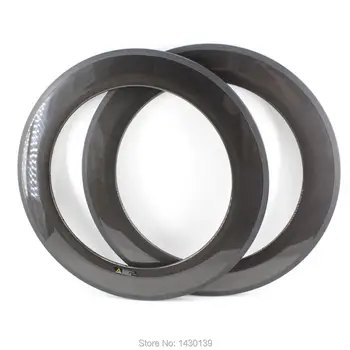 

1Pair New 700C 88mm clincher rim Road bike 3K UD 12K full carbon fibre bicycle wheels rim 20.5 23 25mm width Free shipping
