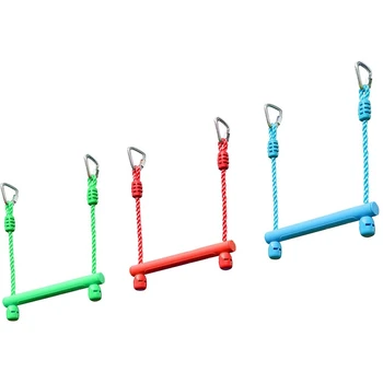 

Children's Swing Indoor and Outdoor Swing Rings Swing Stick-3Pcs Blue, Red and Green Suit