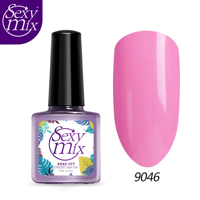 SEXYMIX 9 мл; Гель-лак для ногтей лак био-Гели Soak Off Nail Art полу Перманентный лак для ногтей Led Hybrid, лак для ногтей, длительного действия, UV гель эмаль DIY гель для дизайна - Цвет: 9046