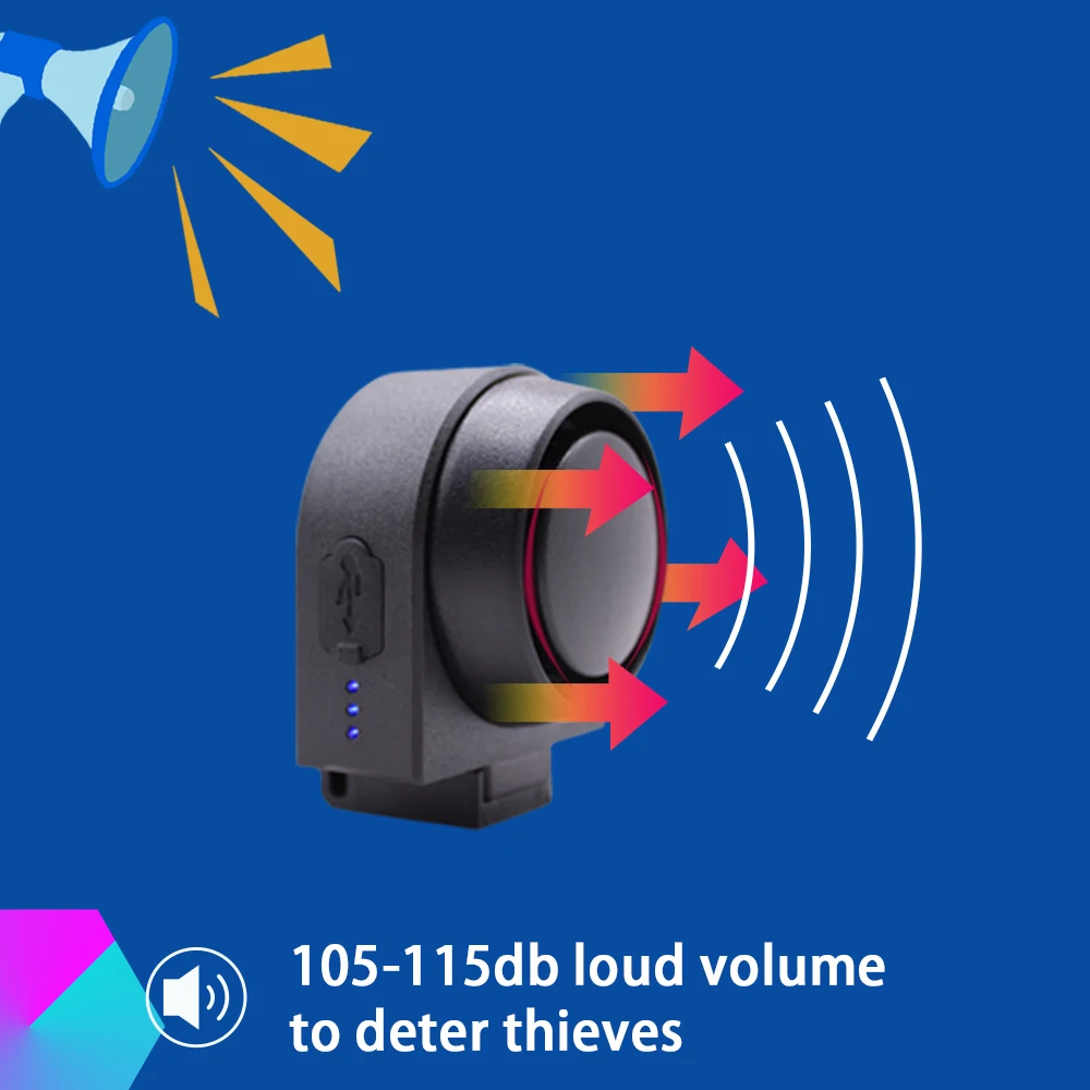 Alarm Bicycle Wireless Wireless Alarm Cycle Bell Alarm Bicycle