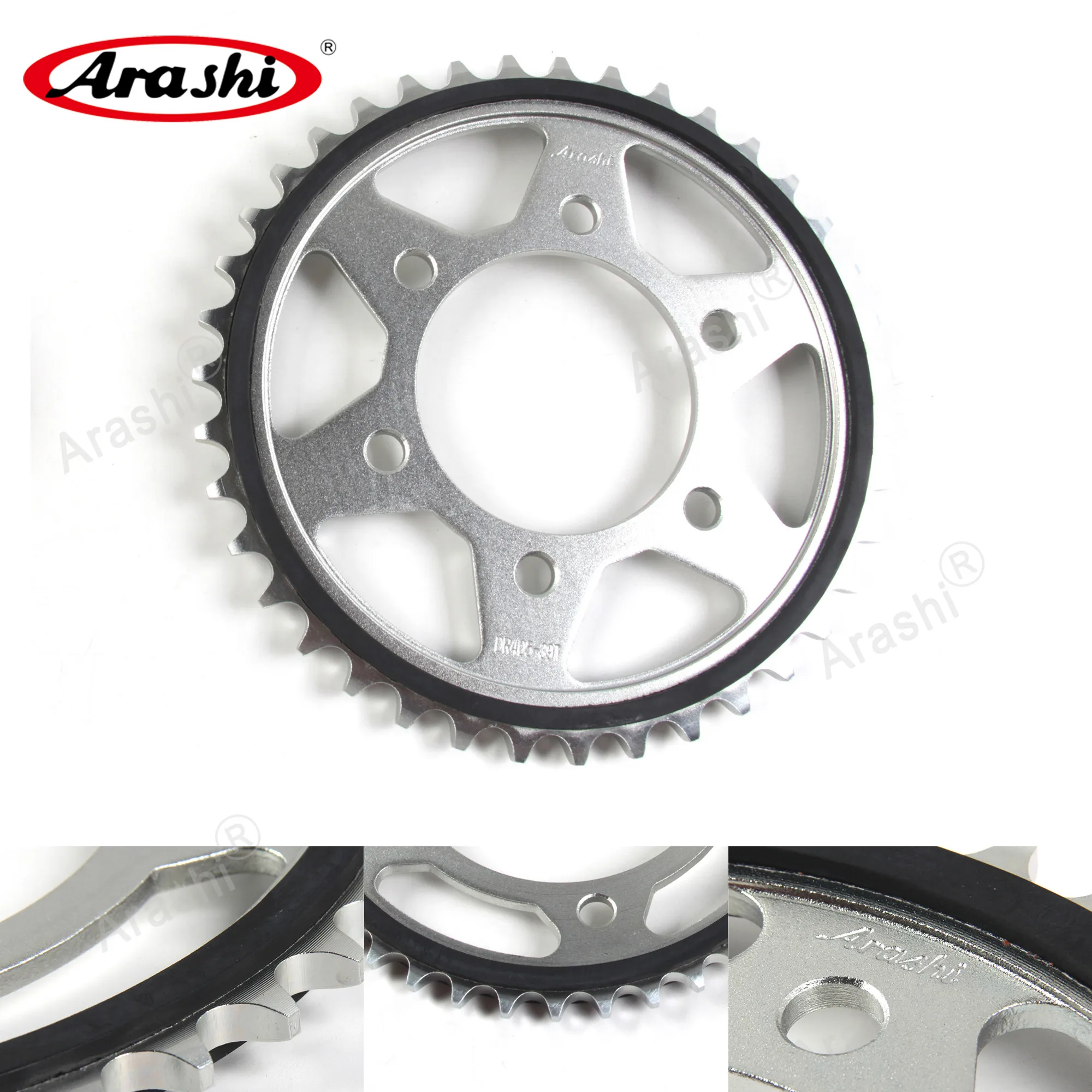 

Задняя звездочка Arashi 39T 525 для мотоциклов KAWASAKI ZX10R ZX-10R / ZX1000 / Ninja 1000 2004 2005