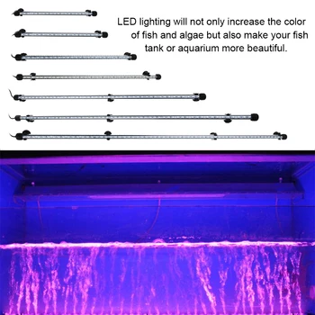 

ICOCO 2017 18/28/38/48/62/76/92/106CM Waterproof Fish Tank Aquarium Light DC12V Remote Control Submersible Tank Decorative Lamp