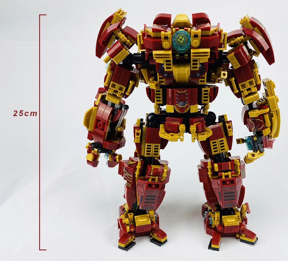 Marvel Hulkbuster War Machine Железный человек строительные блоки Супер Герои Мстители