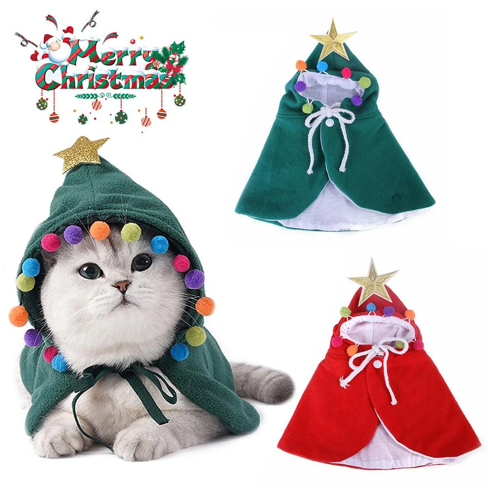 子猫の変装 クリスマスの猫の服 小さな犬 子犬のスーツ 暖かい冬のペット クリスマスの装飾 猫の服 Aliexpress