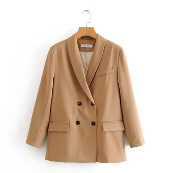 

Woah 2020 Dt27561 Jacket women chaqueta mujer casaco feminino women's new double breasted net red suit