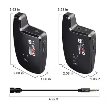 

Lensgo Wireless Microphone Video Vlog interview clip-on lapel Mic for DSLR Camera Smartphones Gimbal Lavalier Microphone studio