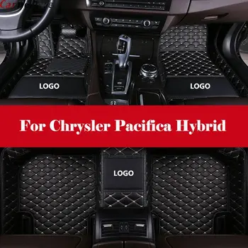 

3D Leather Car Floor Mats Automobile Interior Accessories Waterproof PU Floor Mat with Logo For Chrysler Pacifica Hybrid