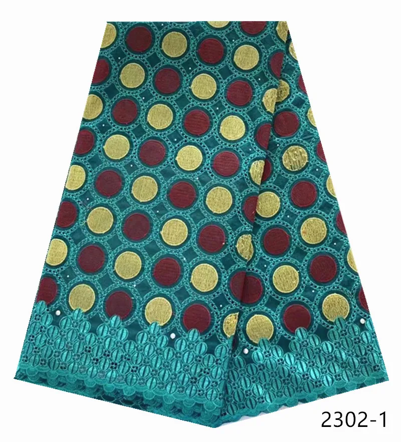 

Hot sale African dry lace fabric high quality Swiss voile laces in Switzerland stones Nigerian women man polish lace 2302