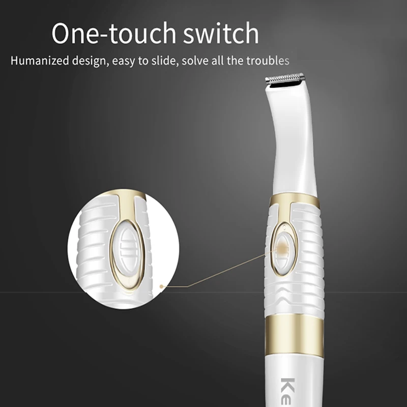Kemei KM-5002, 2 в 1, электрическая машинка для стрижки волос, стрижки бровей, бритва для домашних животных, триммер для волос на ногах, часть бикини, бритва(без аккумулятора