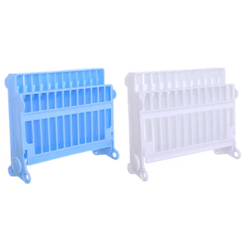 

12slots Easy Clean Collapsible Design PP Dish Rack Drain Frame Home Kitchen Rectangle Space Saving Plate Organizer Storage Shelf