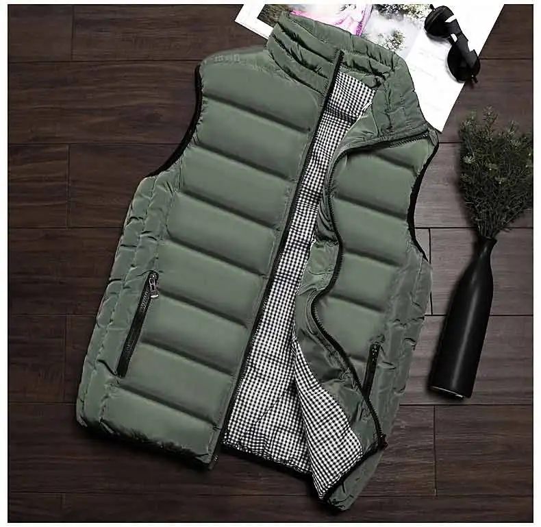 Army Green WWKK Новая мужская Весенняя флисовая модная повседневная жилетка для активного отдыха, походов, скалолазания, отслеживание рыбы во время рыбалки, мужские теплые куртки без рукавов - Цвет: Army Green