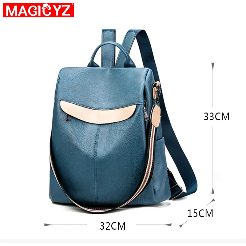 MAGICYZ модный школьный рюкзак для девочек-подростков, женская сумка на плечо, рюкзак, классический дизайн, вместительный мужской рюкзак для ноутбука