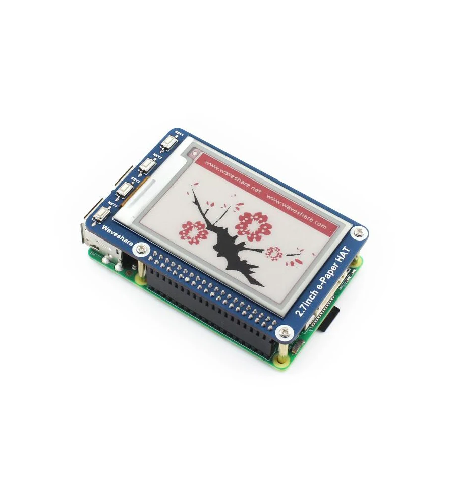 AiSpark 264x176, 2,7 ''электронная бумага/E-Ink дисплей шляпа для Raspberry Pi 2B/3B/Zero W, три цвета: красный, черный, белый, SPI интерфейс
