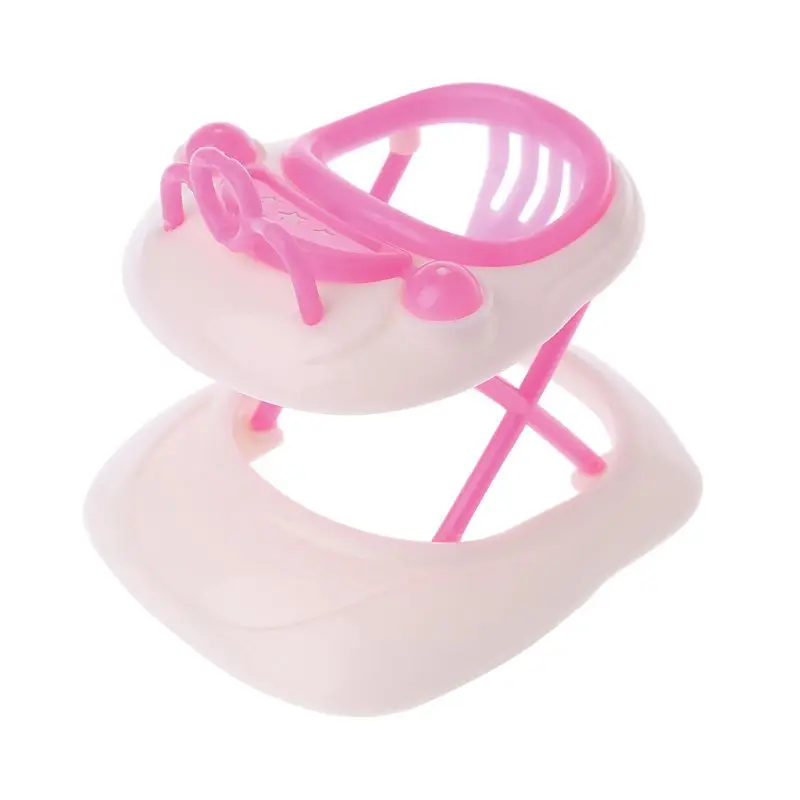 Pink for Stroller Assembly Baby Stroller Trolley Nursery Furniture Carts Toys for Doll Christmas dollhouse furniture