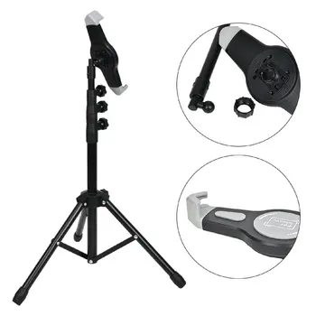 

7-12 inch Tripod Floor Tablet Stand Adjustable 360 Rotating Tablet Holder for iPad Flexible Bracket Music Rack Mount Tripod