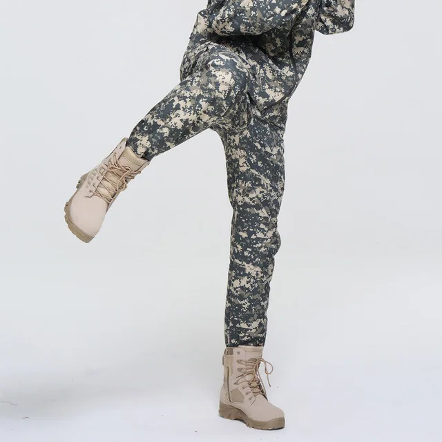 acu pants Военная тактическая куртка водонепроницаемая куртка и штаны ветрозащитная охотничья камуфляжная куртка боевые тренировочные костюмы - Цвет: acu pants
