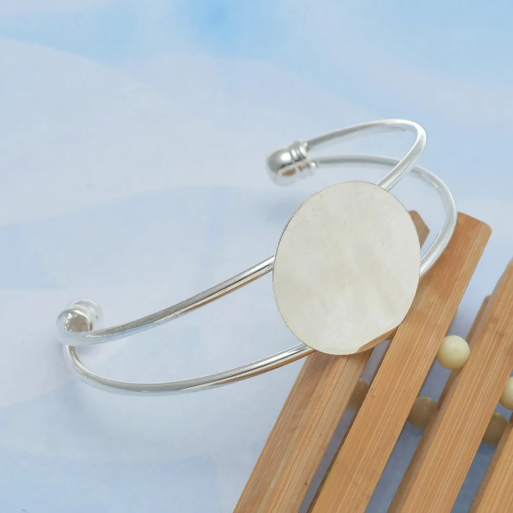 5 шт. 25 мм много стилей ободок манжеты Регулируемый латунный пустой базовый браслет оправы для браслетов для DIY серьги браслет