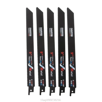 

5Pcs 228mm 9”Blades Reciprocating Saw Sharp S1122BF BIM 14TPI For Cutting Metal Wood Au24 20 Dropship