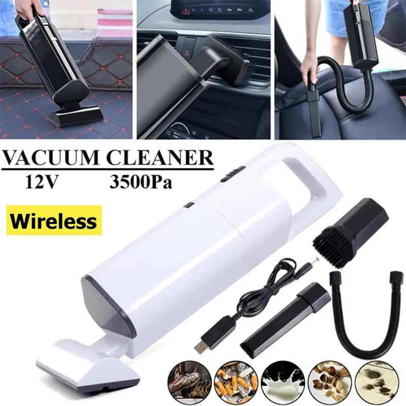 

Handheld Vacuum Cleaner Auto Dust Cleaning Machine Electric Floor Sweeper for Home Vehicle Wet/Dry Cyclonic Cleaner HEPA Filter