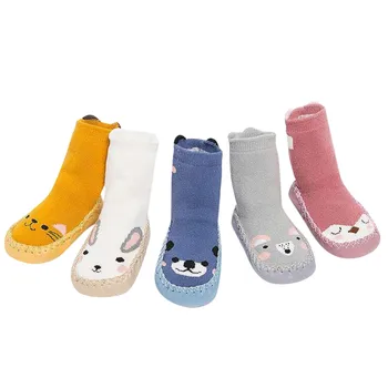 

Baby Shoes Kids Toddler Baby Girls Boys Cartoon Animal Thick Warm Anti-Slip Socks SlippersNewborn Baby Shoes chaussure enfant