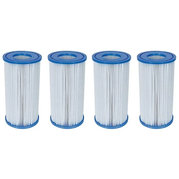 

4 Pcs Swimming Pool Filter for Intex Type A,Pool Filter Cartridges,Spa Filter Cartridges,Replacements for Pool Cleaning