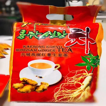 

Organic High content Korean Ginseng Tea 1 bags 500g Korean Ginseng + Ginger tea Improve immunity Free shipping