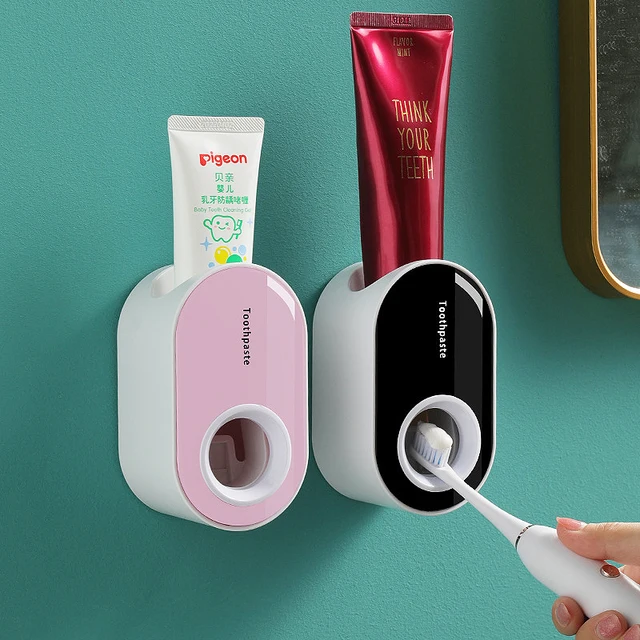 Фото automatic toothpaste dispenserwall mounted squeezer for kids