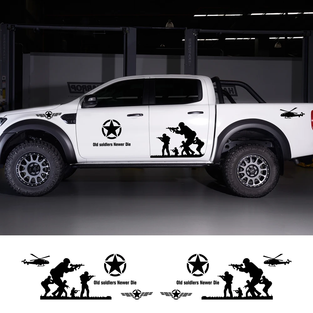 Doordash пикап автомобильные наклейки кузова двери боковые для Mitsubishi L200 Triton Nissan Navara