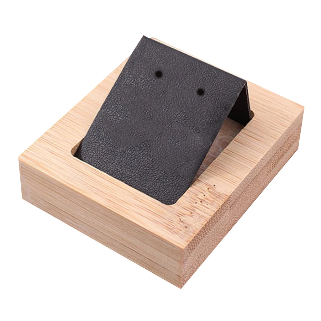

1 Pair Earring Card Holder with Tray for Jewelry Accessory Display Jewelry Desk Organizer Decoration