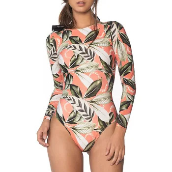 

Women Jumpsuit Floral Long Sleeve Bodysuit Leotard Shirt Tops Backless Jumpsuit Romper /BY
