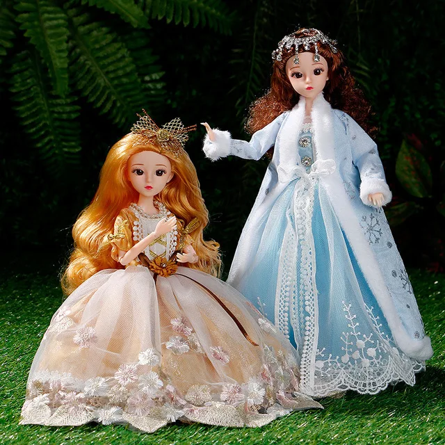 

New Bjd 30 cm Doll The Most Beautiful Four Seasons Princess Doll 12 Joints Movable Girl Play House Toys DIY Set Birthday Gift